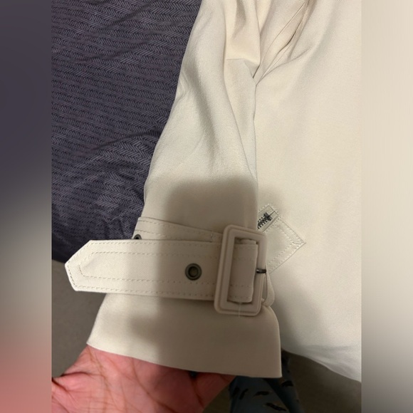 Pearl Long Trench Coat in Size S. - Picture 3 of 7